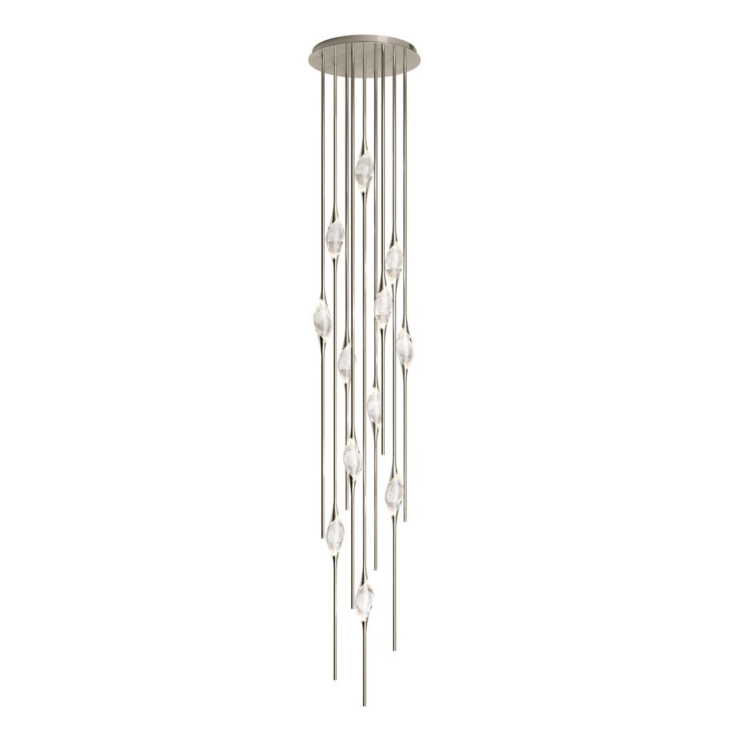 Pezzo Modern Crystal Chandelier 21''H  for High Ceiling