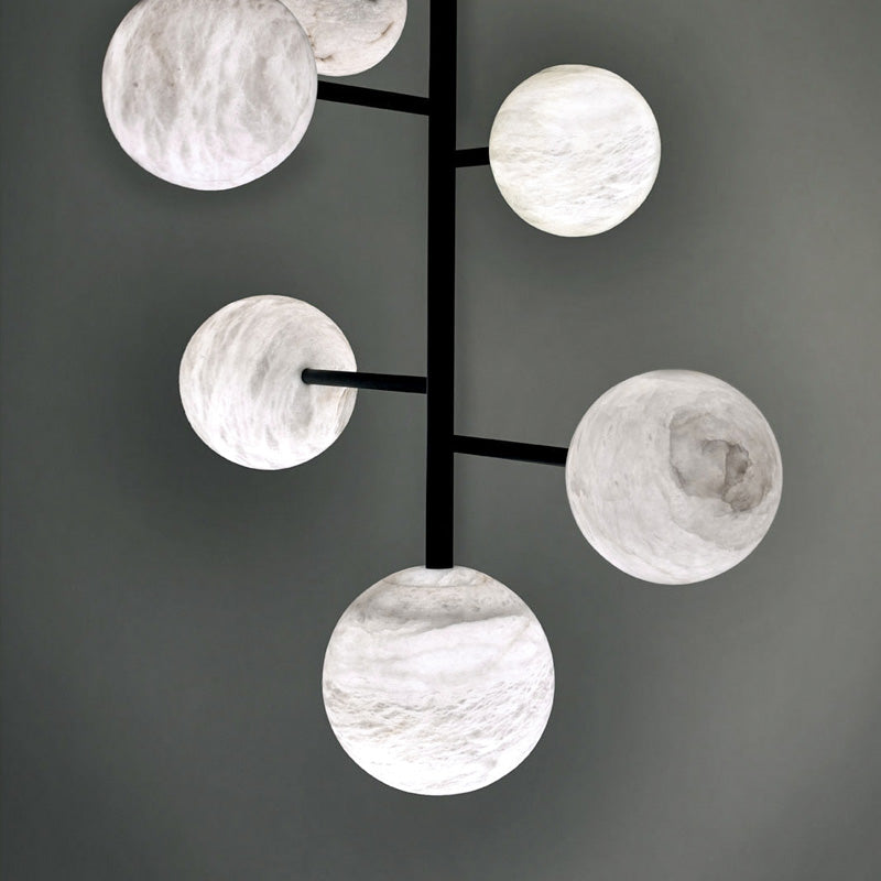 Fanci Lola Modern Artistic Alabaster Pendant Light, Unique Chandelier Designs