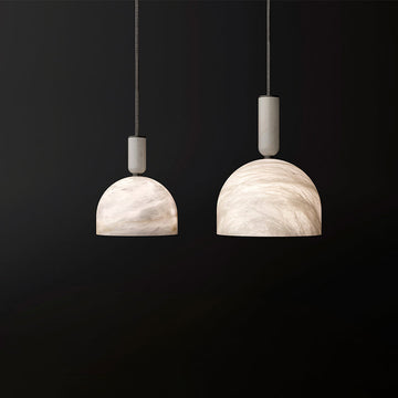 Fanci Enid Alabaster Bedside Pendant Light, Kitchen Pendant Lamp