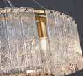 fancilighting Double frosted glass suspension luminaire modern Round chandelier