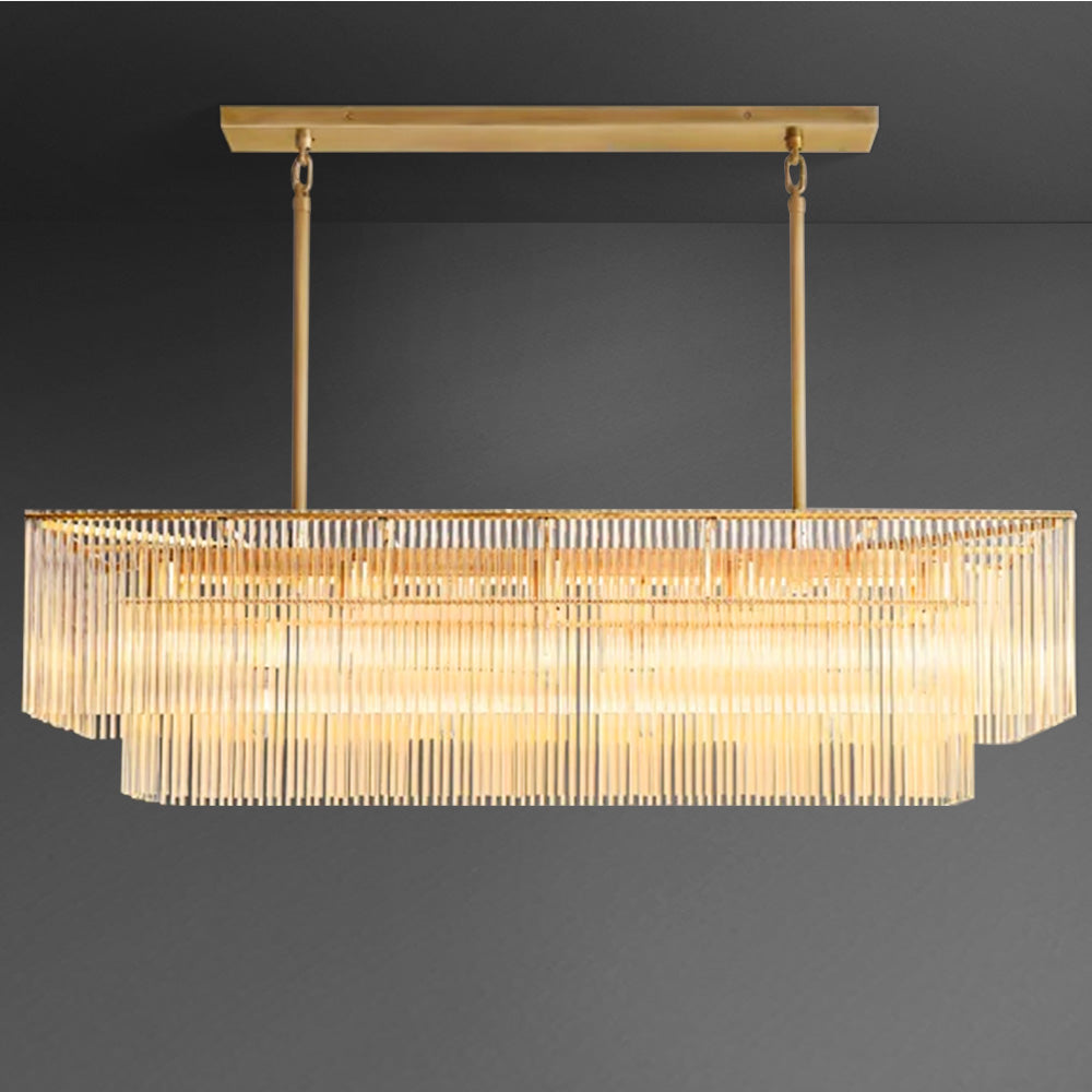 Iacob Rectangular Chandelier 72″ dining room