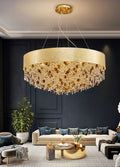 Creative Crystal Chandelier for Modern Living Room Cool light / Dimmable / Dia39.4*H11.8