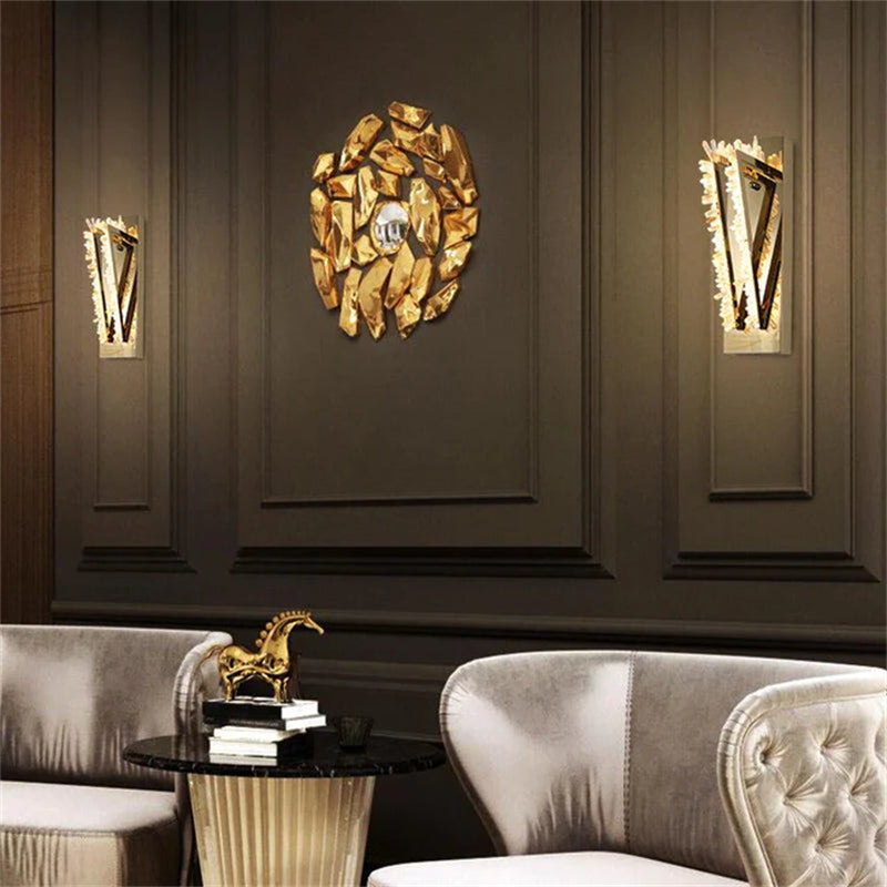 Turrin Modern Rock Crystal Wall Sconce For Bedroom Wall Sconce J-CHANDELIER STYLE A SMALL  