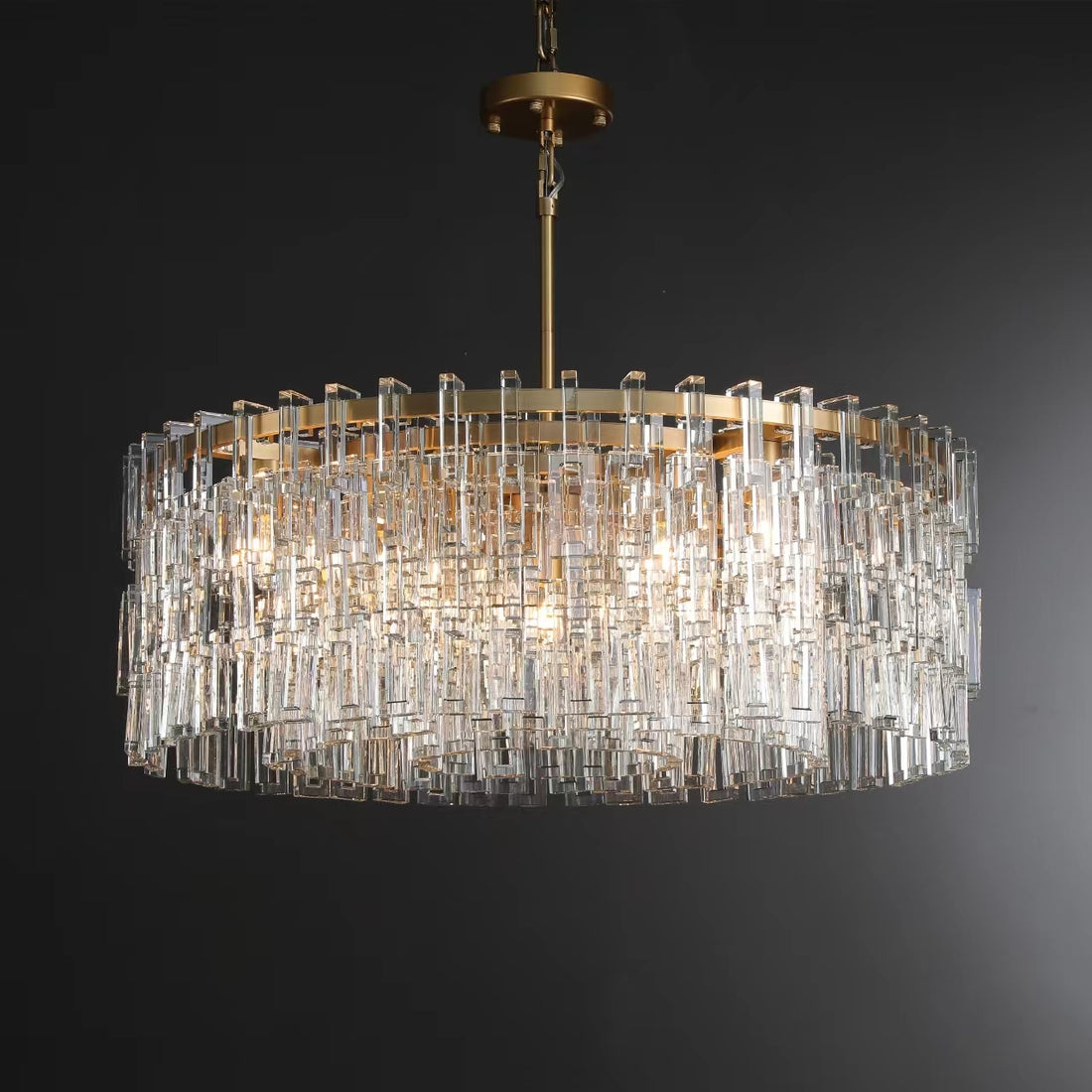 Genesis Luxury Round Bedroom Living Room Crystal Chandelier