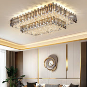 fancilighting Modern Rectangular Crystal LED Chandelier For Living Room, Dining Room image | luxury lighting | luxury decor