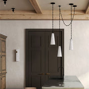 Nohely Contemporary Alabaster Chandelier, Modern Indoor Lamp