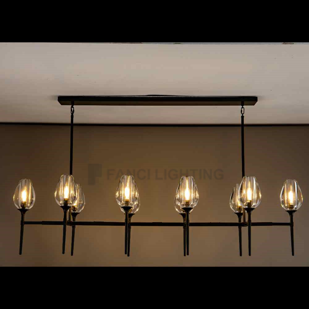 Boluer Linear Chandelier 65″