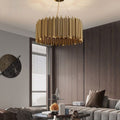 fancilighting Luxury Drum Gold Stainless Steel Chandelier for living room, dining room image | luxury lighting | luxury decor