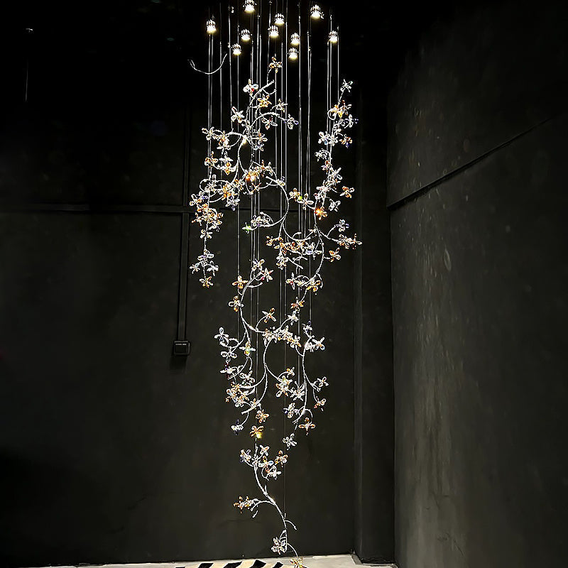 Modern Crystal Branch Chandelier Luxury Home Lighting chandeliers for dining room,chandeliers for stairways,chandeliers for foyer,chandeliers for bedrooms,chandeliers for kitchen,chandeliers for living room Kevinstudiolives 39.37" D x 78.74" H  