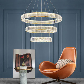 Fanci Doro Crystal Round Chandelier