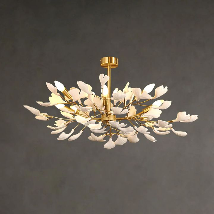 Gingko Ceramic Luxury Chandelier Style A