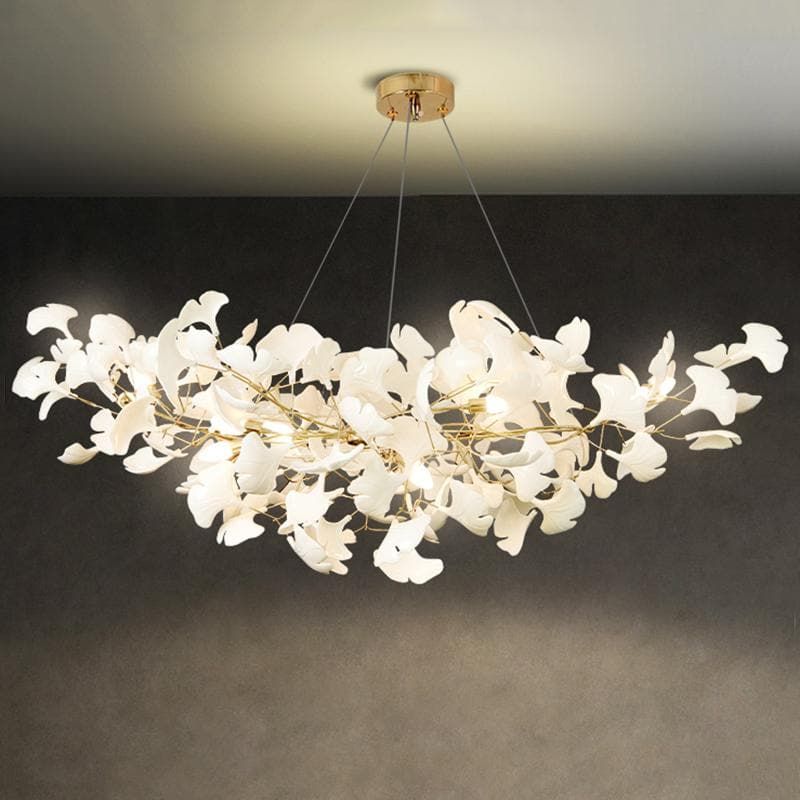 Ceramic Ginkgo Chandelier