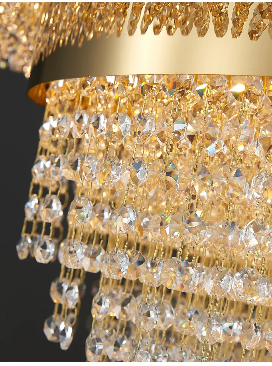 fancilighting Art design gold LED chandelier for living room, bedroom.