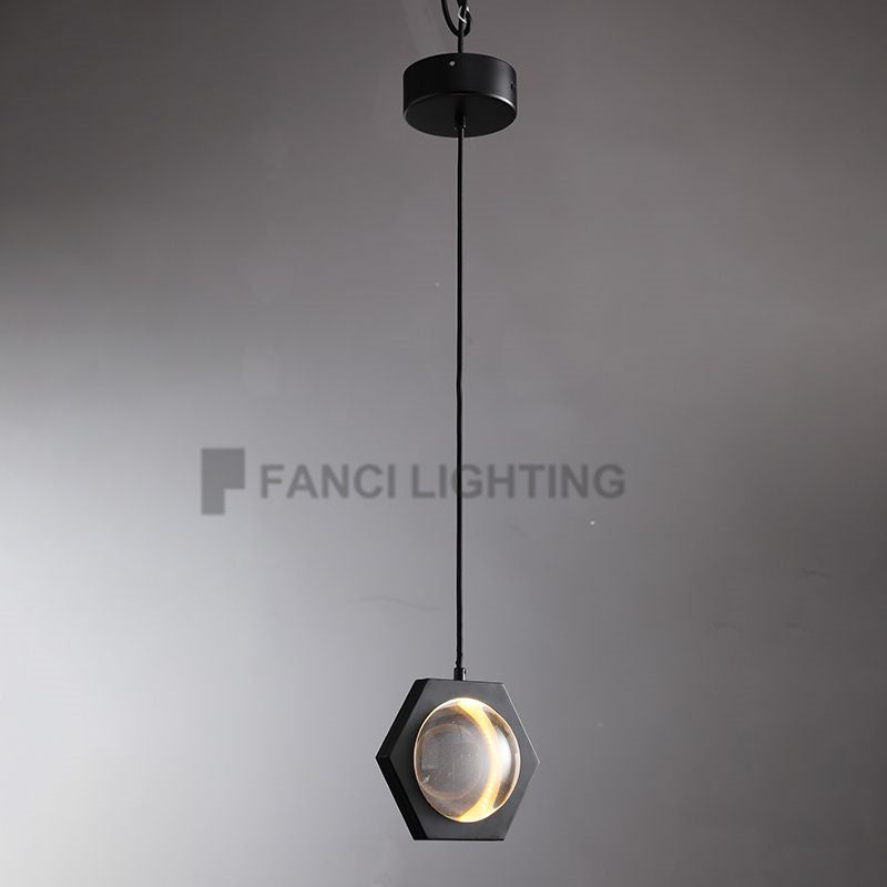 Luke Modern Crystal Ball Pendant Light, Kitchen Island Pendant