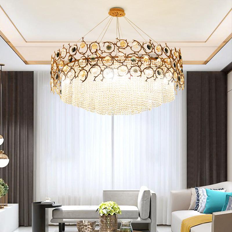 Lorna Crown Modern Crystal Chandelier