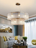 fancilighting Double frosted glass suspension luminaire modern Round chandelier A / Dia31.5*23.6