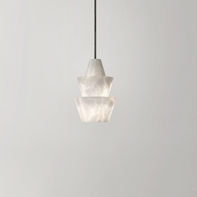 Linden Alabaster Pendant Light, Designer Kitchen Pendant Lamp
