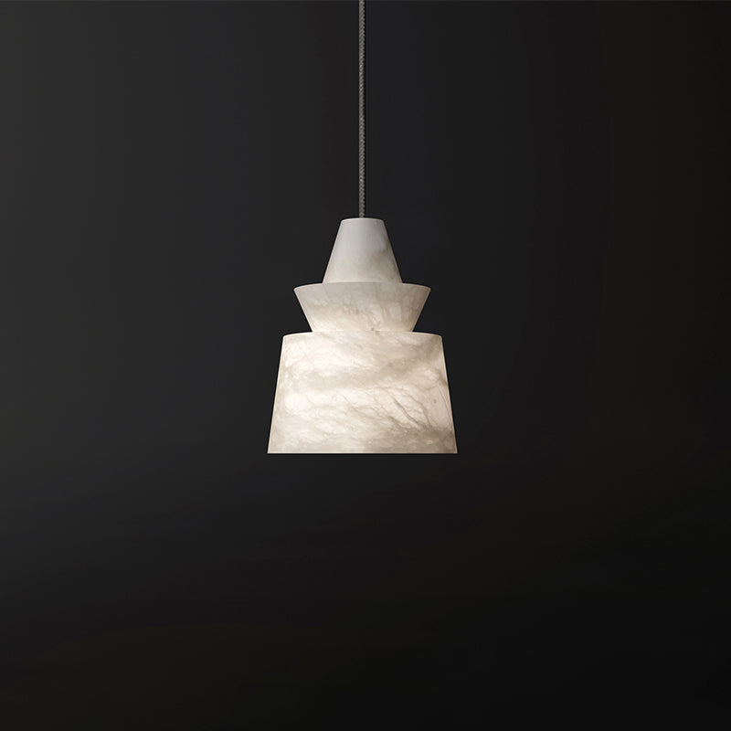 Linden Alabaster Pendant Light, Coffee bar Pendant Lamp
