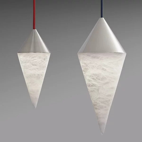 Maeve Contemporary Alabaster Lamp, Kitchen Island Mini Pendant Lamp
