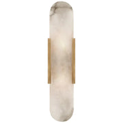 Kelley Elongated Alabaster Wall Sconce, Home Decor Sconce