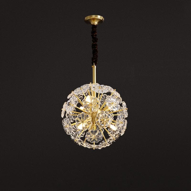Brass Evelyn Crystal chandelier